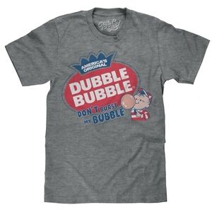 NEW! Double Bubble “Don’t Burst My Bubble” Classic Tee Shirt tagless size Medium